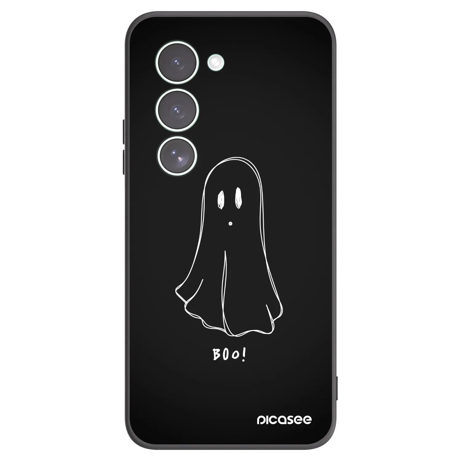 Picasee silikonowe czarne etui na Xiaomi Redmi 15 5G - Ghost 2