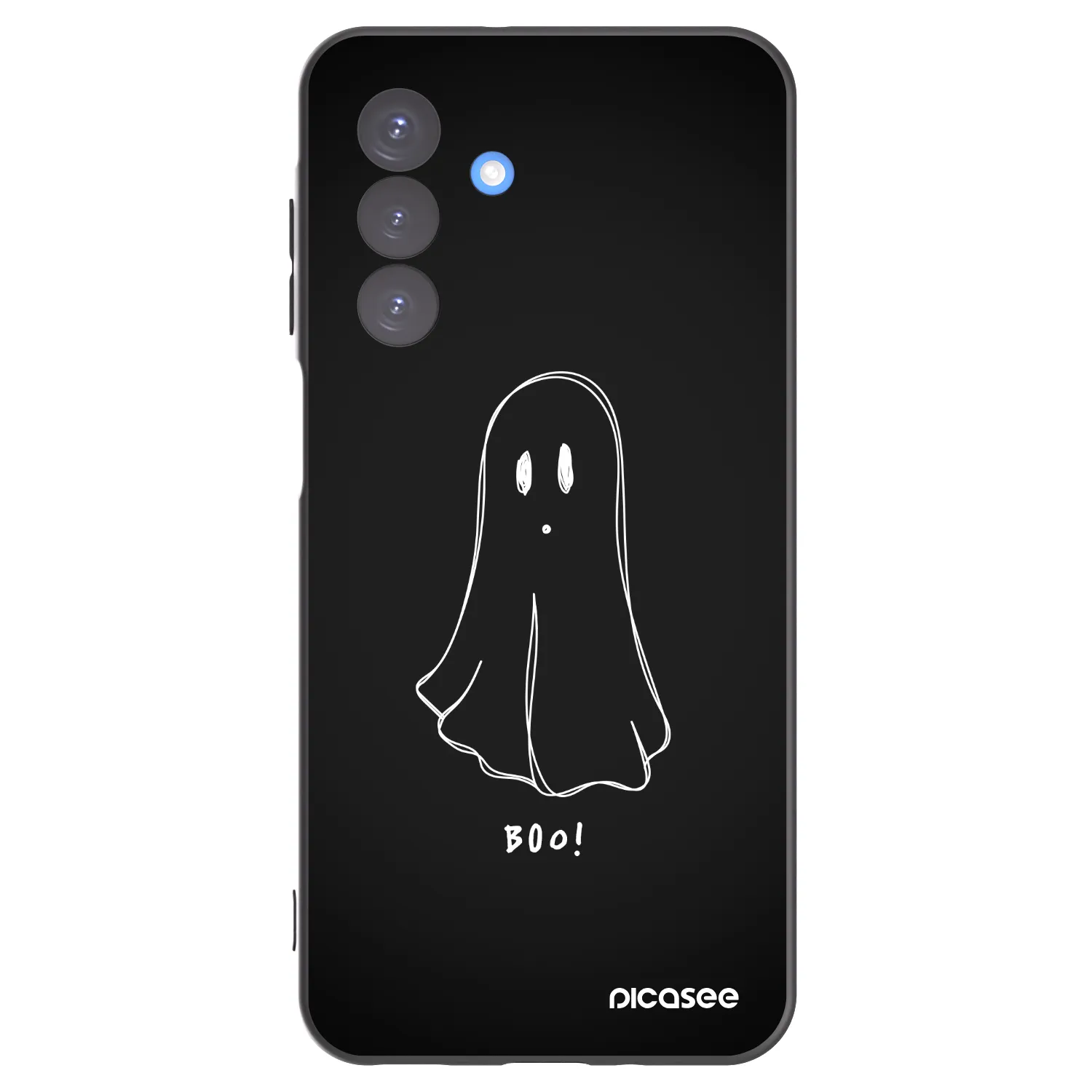 Picasee silikonowe czarne etui na Samsung Galaxy A17 5G - Ghost 2