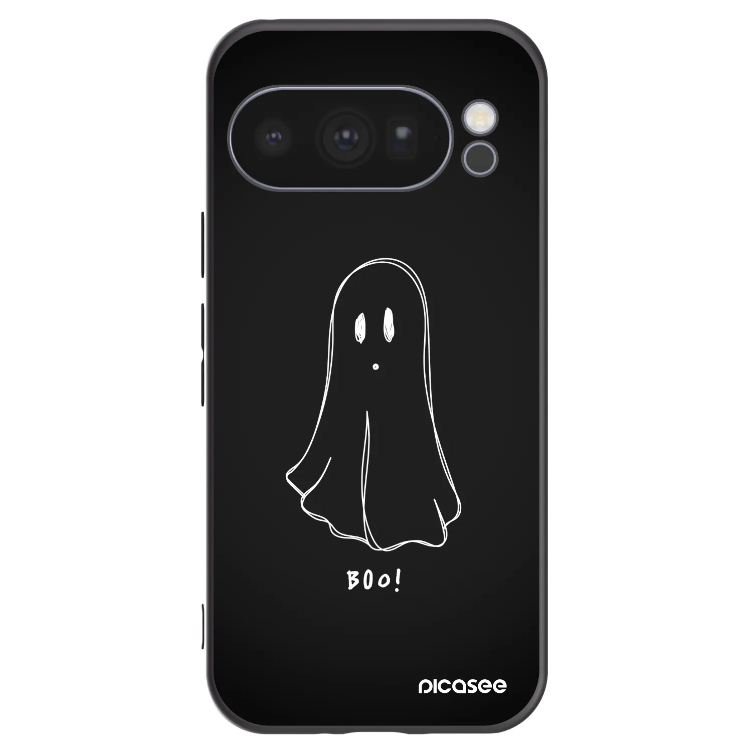 Picasee silikonowe czarne etui na Google Pixel 10 Pro - Ghost 2