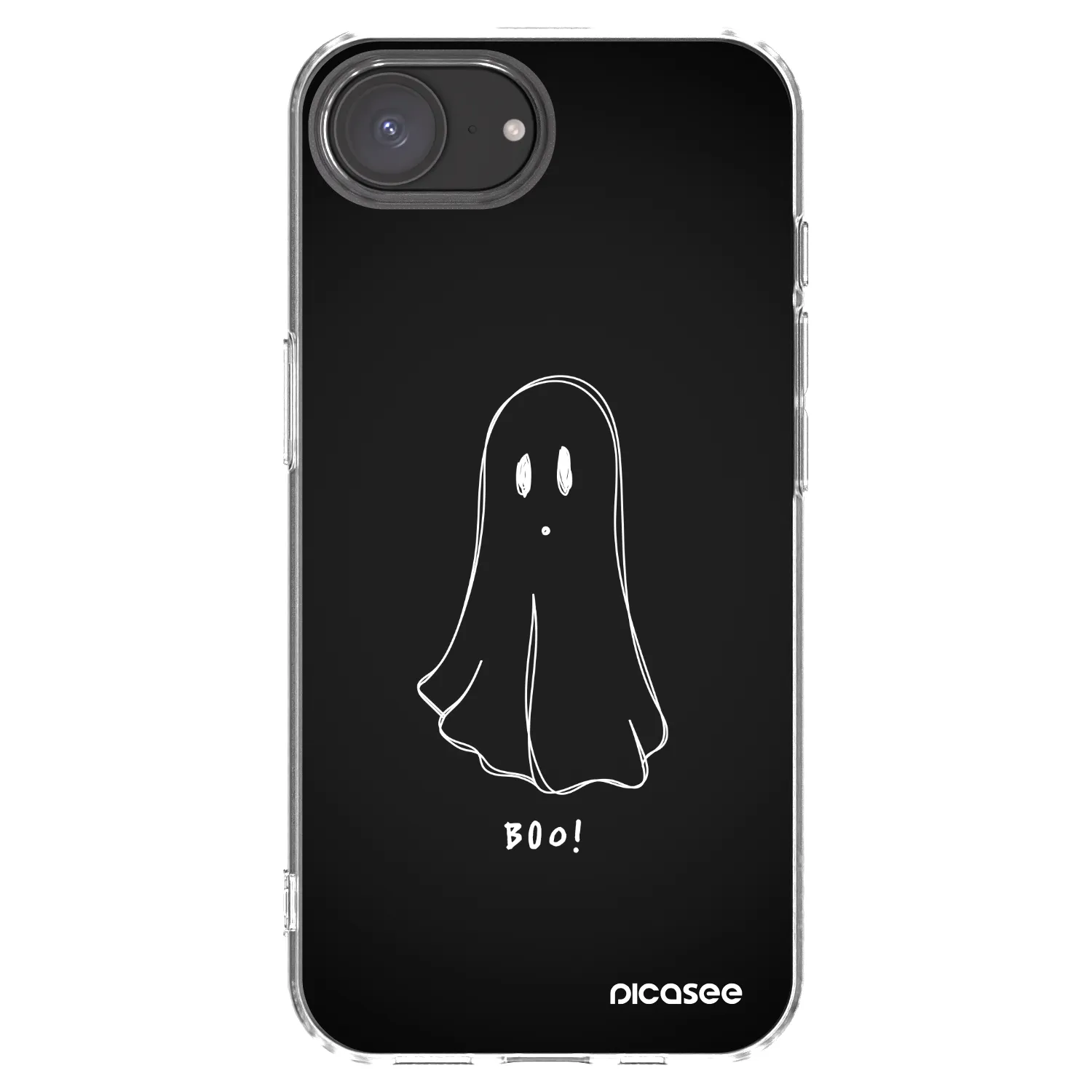 Picasee silikonowe przeźroczyste etui na Apple iPhone 17e - Ghost 2