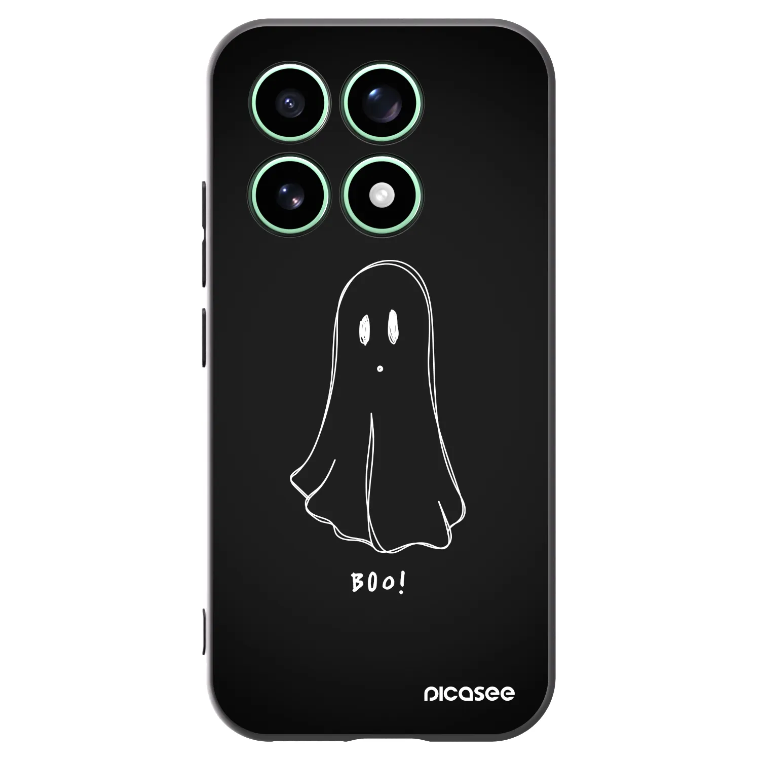 Picasee silikonowe czarne etui na Xiaomi 17 - Ghost 2