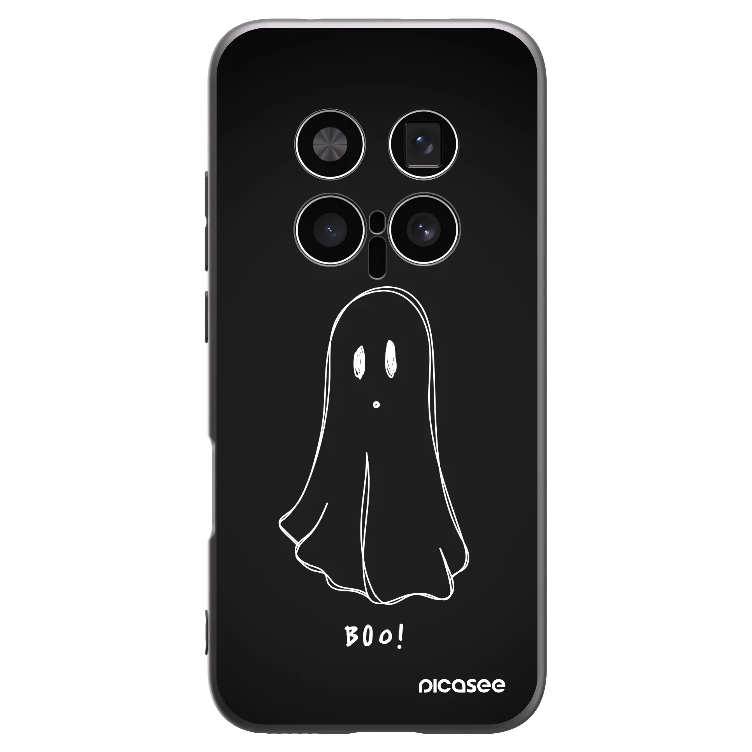 Picasee silikonowe czarne etui na Honor Magic8 Pro 5G - Ghost 2