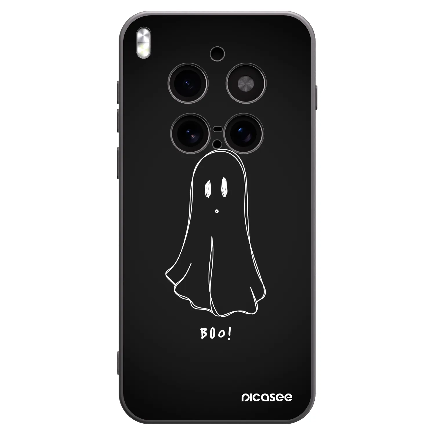 Picasee silikonowe czarne etui na Vivo X300 Pro - Ghost 2