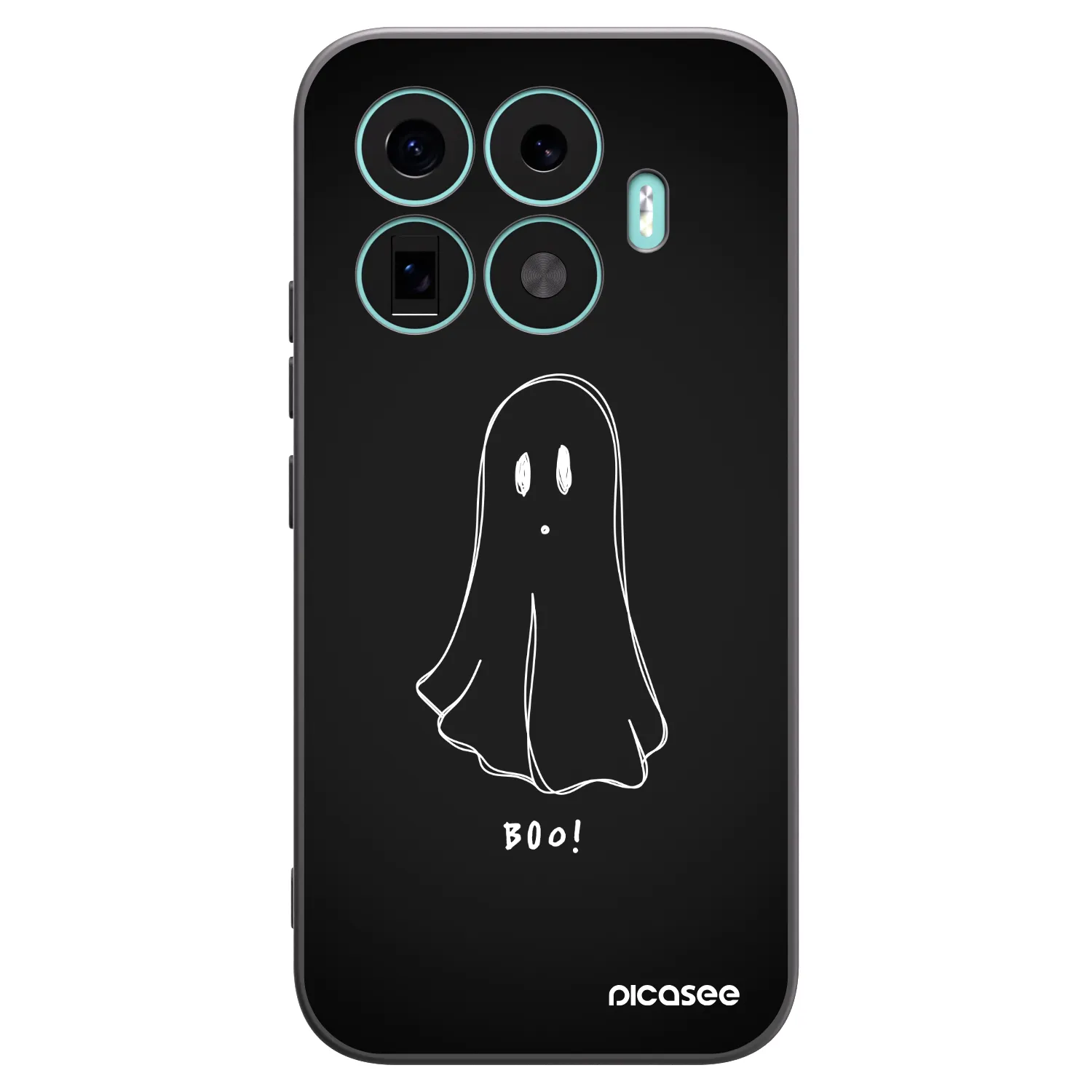 Picasee silikonowe czarne etui na Xiaomi 17T - Ghost 2