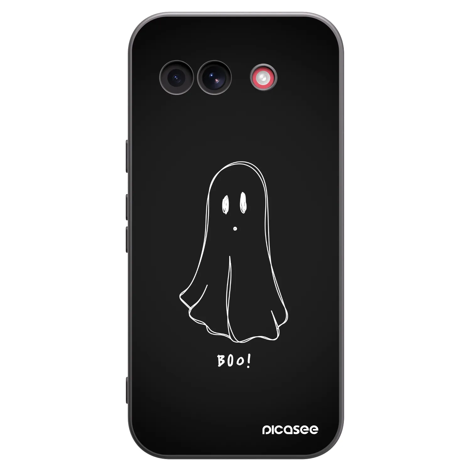 Picasee silikonowe czarne etui na Google Pixel 10a - Ghost 2