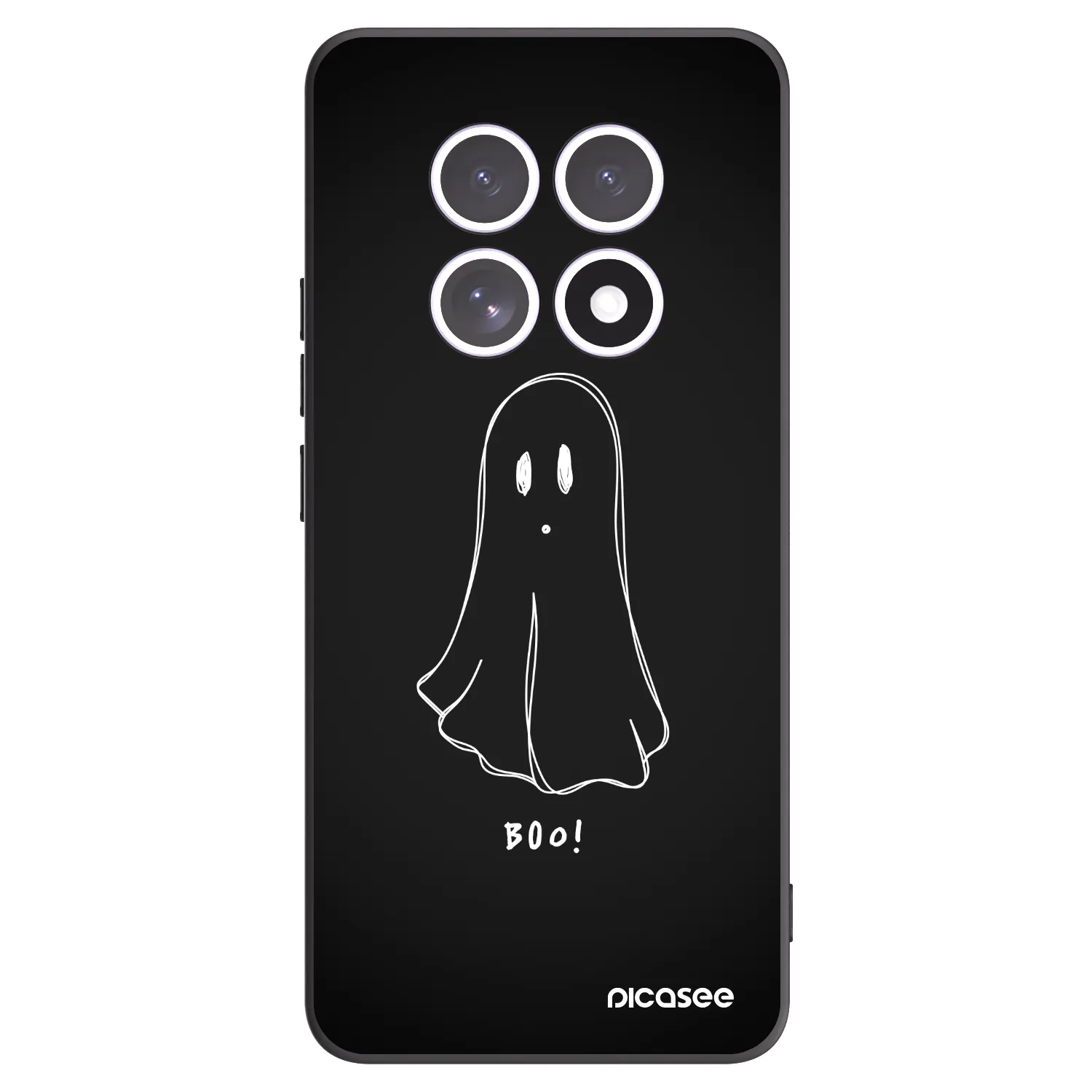 Picasee silikonowe czarne etui na Xiaomi Redmi Note 15 5G - Ghost 2