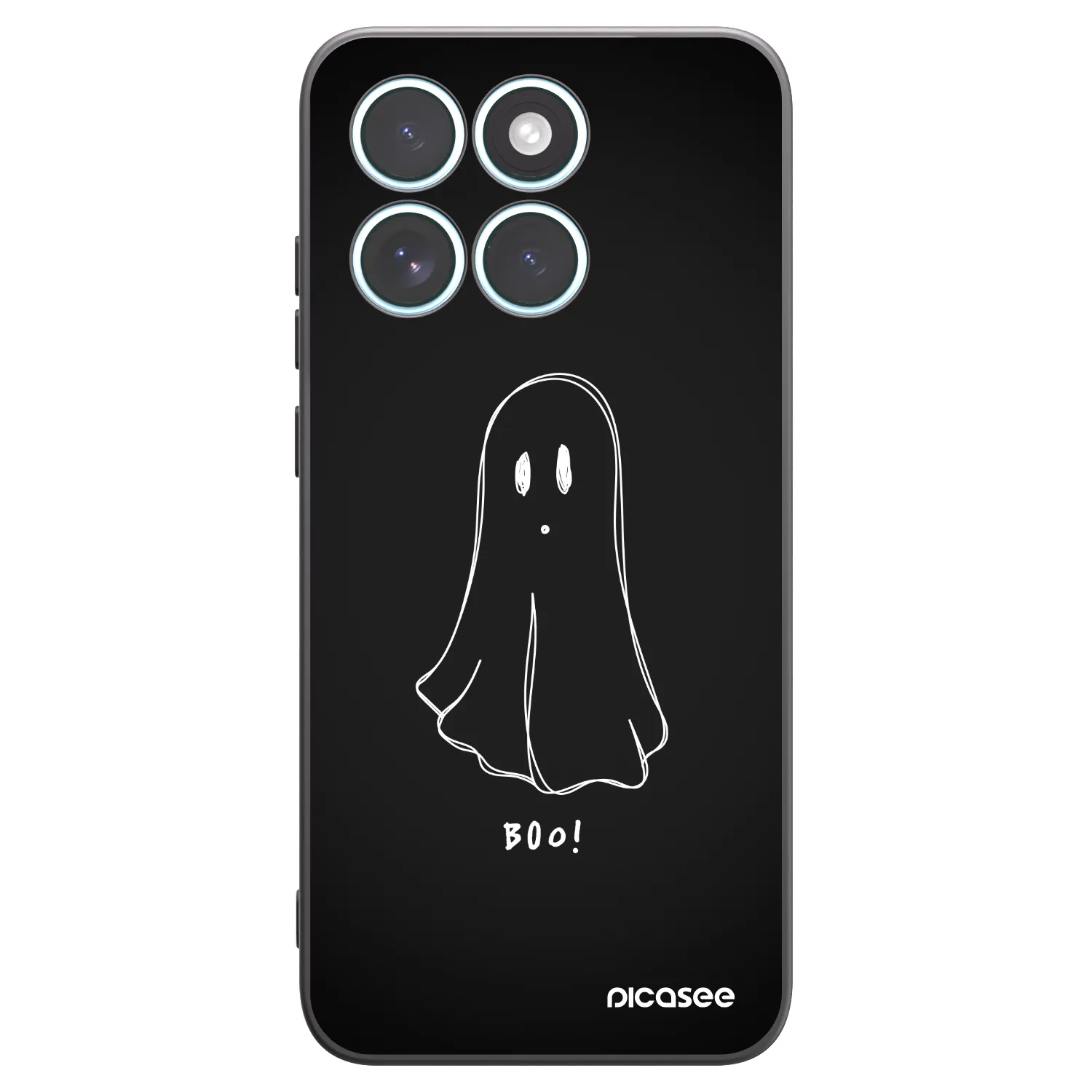 Picasee silikonowe czarne etui na Motorola Edge 70 Fusion - Ghost 2
