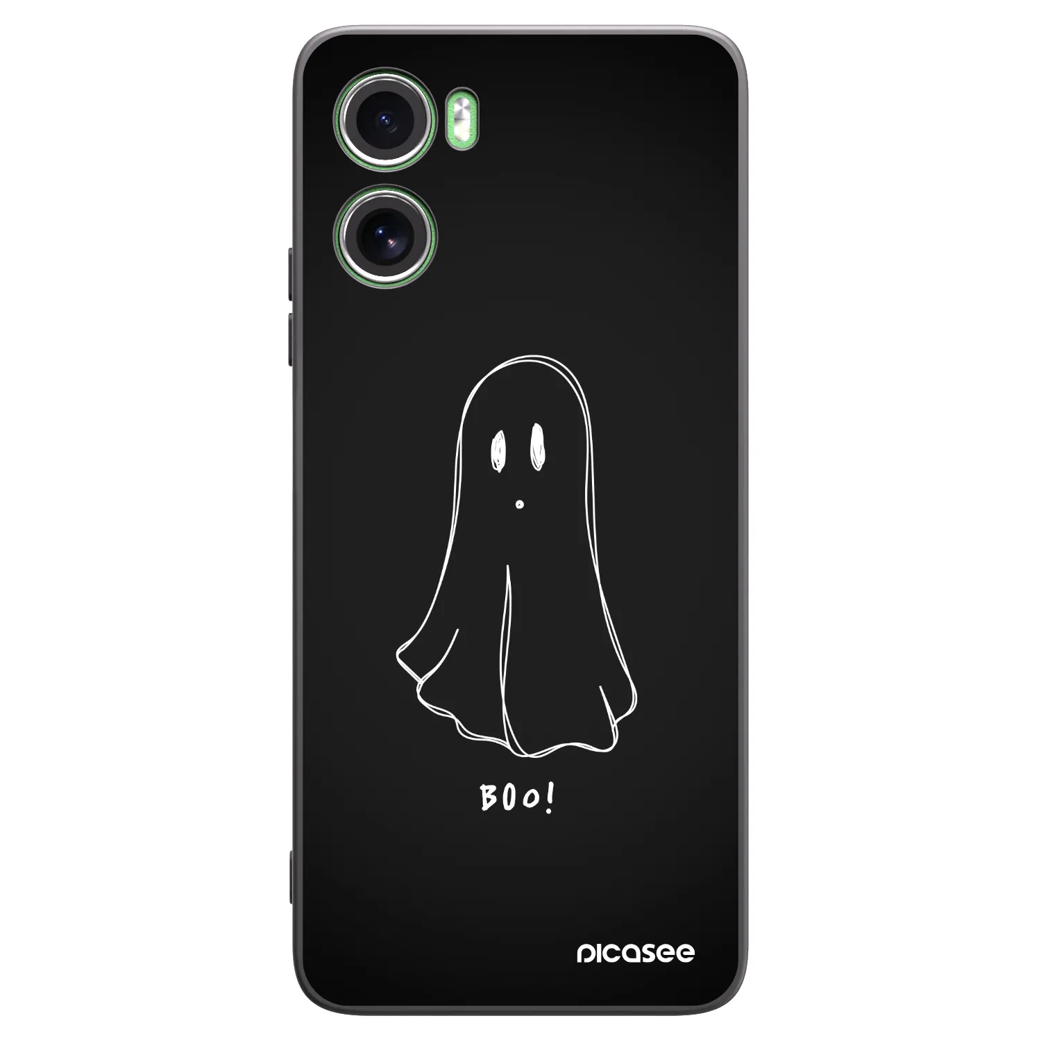 Picasee silikonowe czarne etui na Motorola Moto G06 - Ghost 2