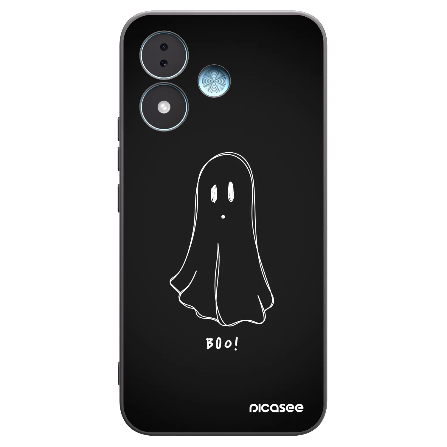 Picasee silikonowe czarne etui na Xiaomi Redmi Note 17 5G - Ghost 2