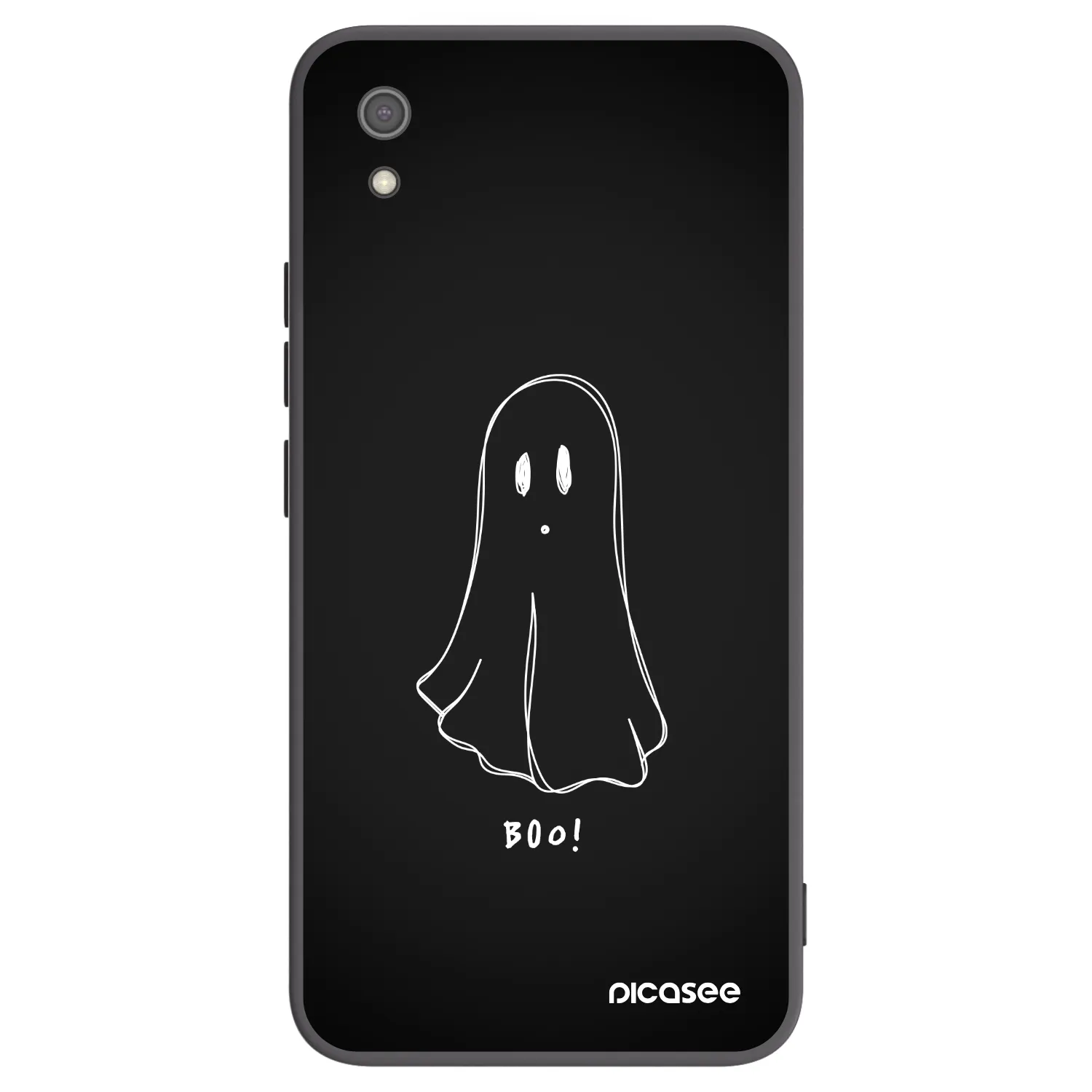 Picasee silikonowe czarne etui na Xiaomi Redmi 7A - Ghost 2