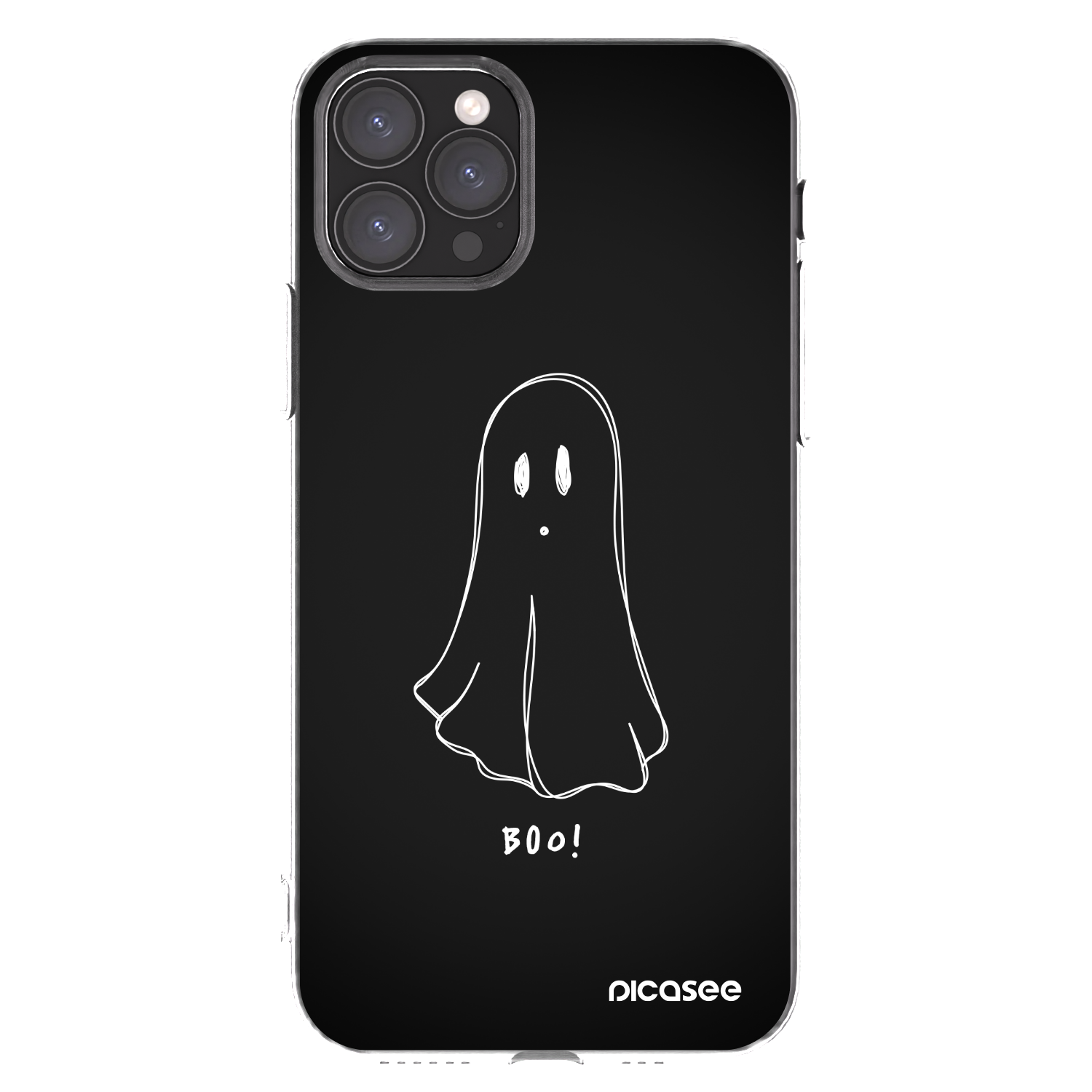 Picasee silikonowe przeźroczyste etui na Apple iPhone 11 Pro - Ghost 2