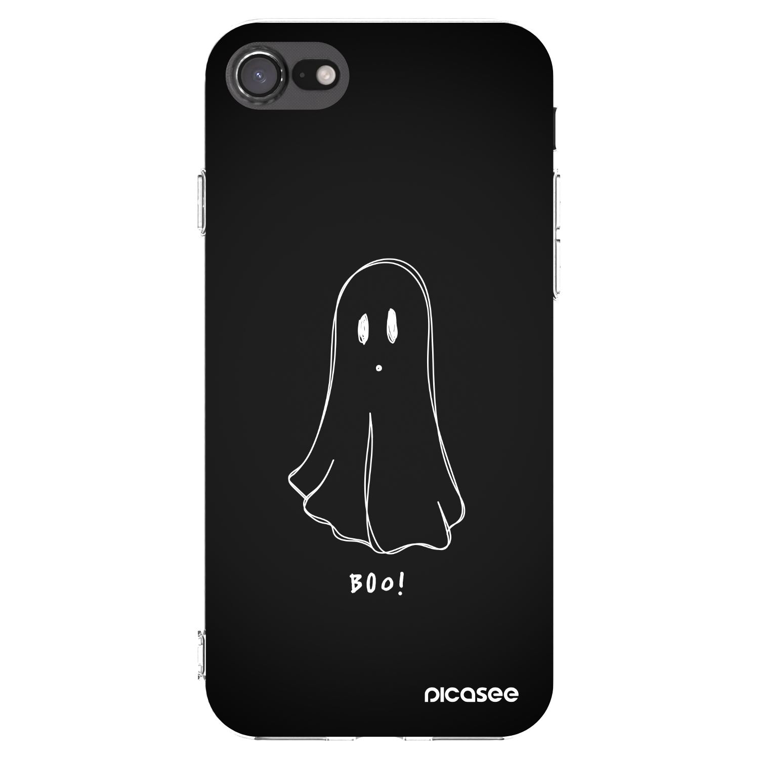 Picasee silikonowe przeźroczyste etui na Apple iPhone 8 - Ghost 2