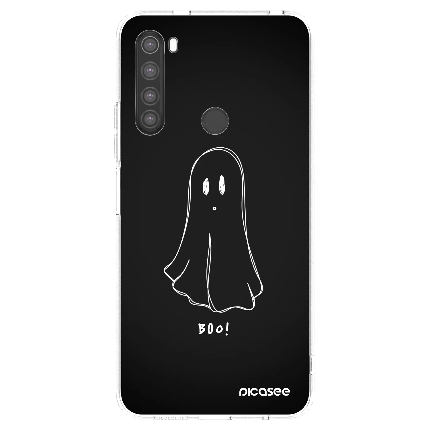 Picasee silikonowe przeźroczyste etui na Xiaomi Redmi Note 8 - Ghost 2