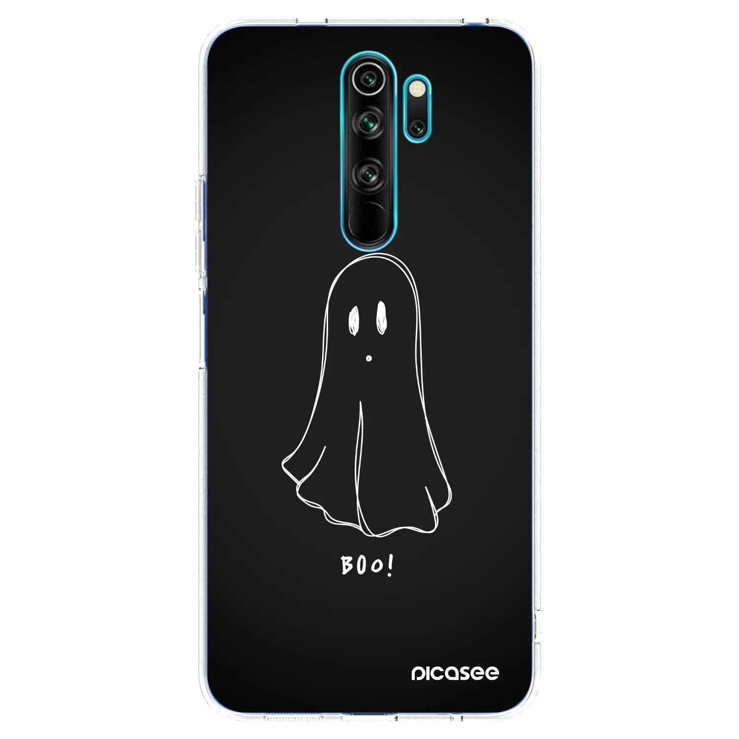 Picasee silikonowe przeźroczyste etui na Xiaomi Redmi Note 8 Pro - Ghost 2