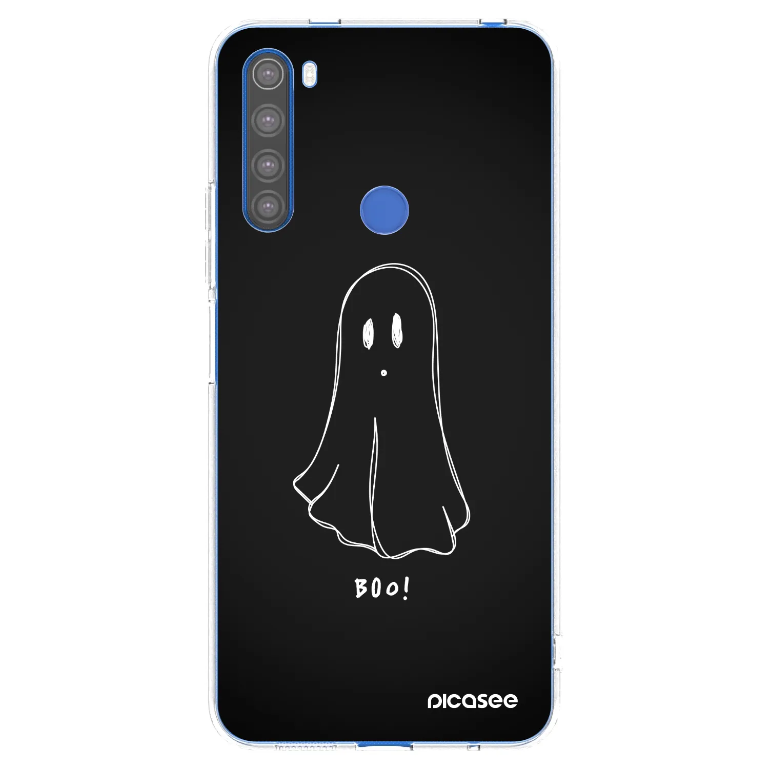 Picasee silikonowe przeźroczyste etui na Xiaomi Redmi Note 8T - Ghost 2