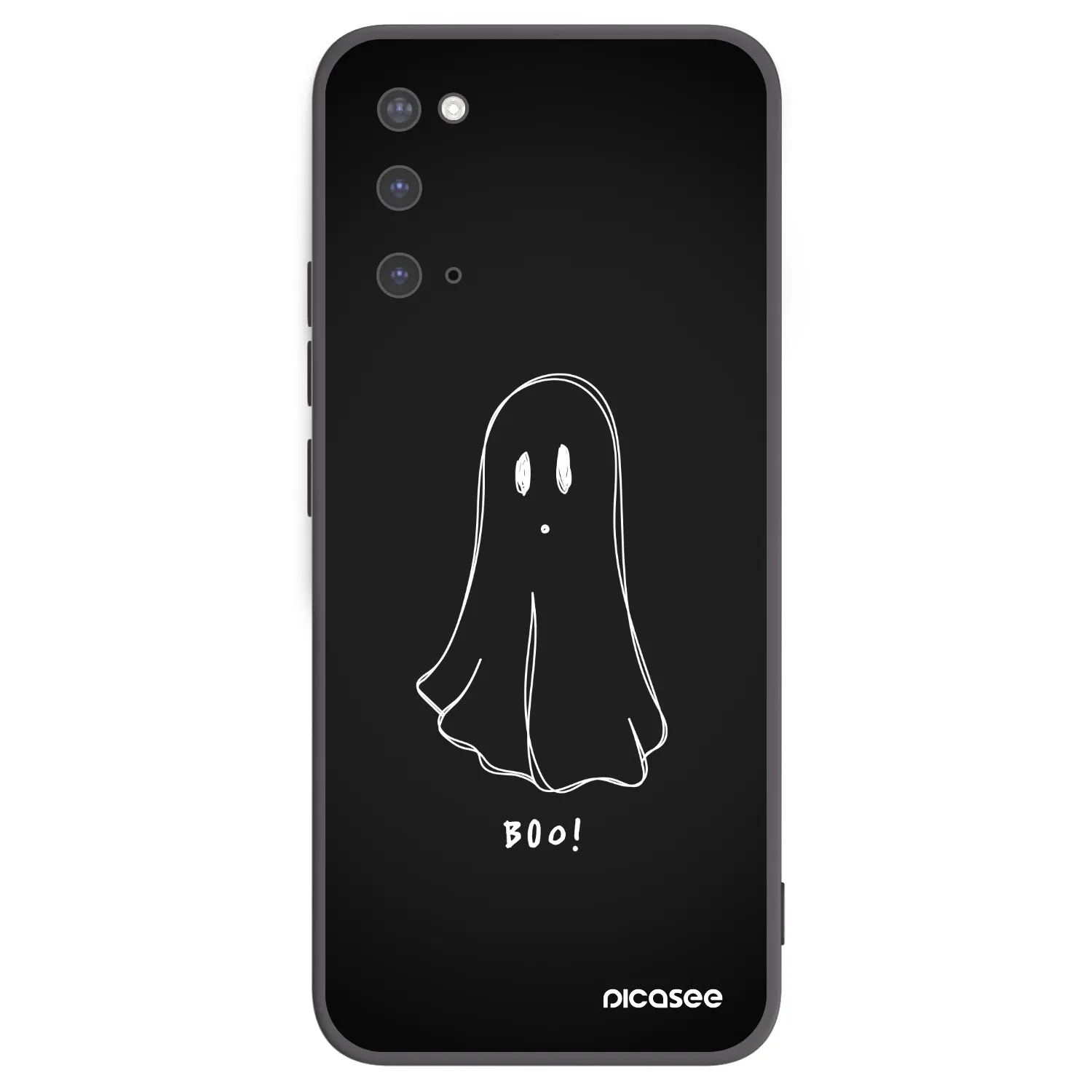 Picasee silikonowe czarne etui na Samsung Galaxy S20 G980F - Ghost 2