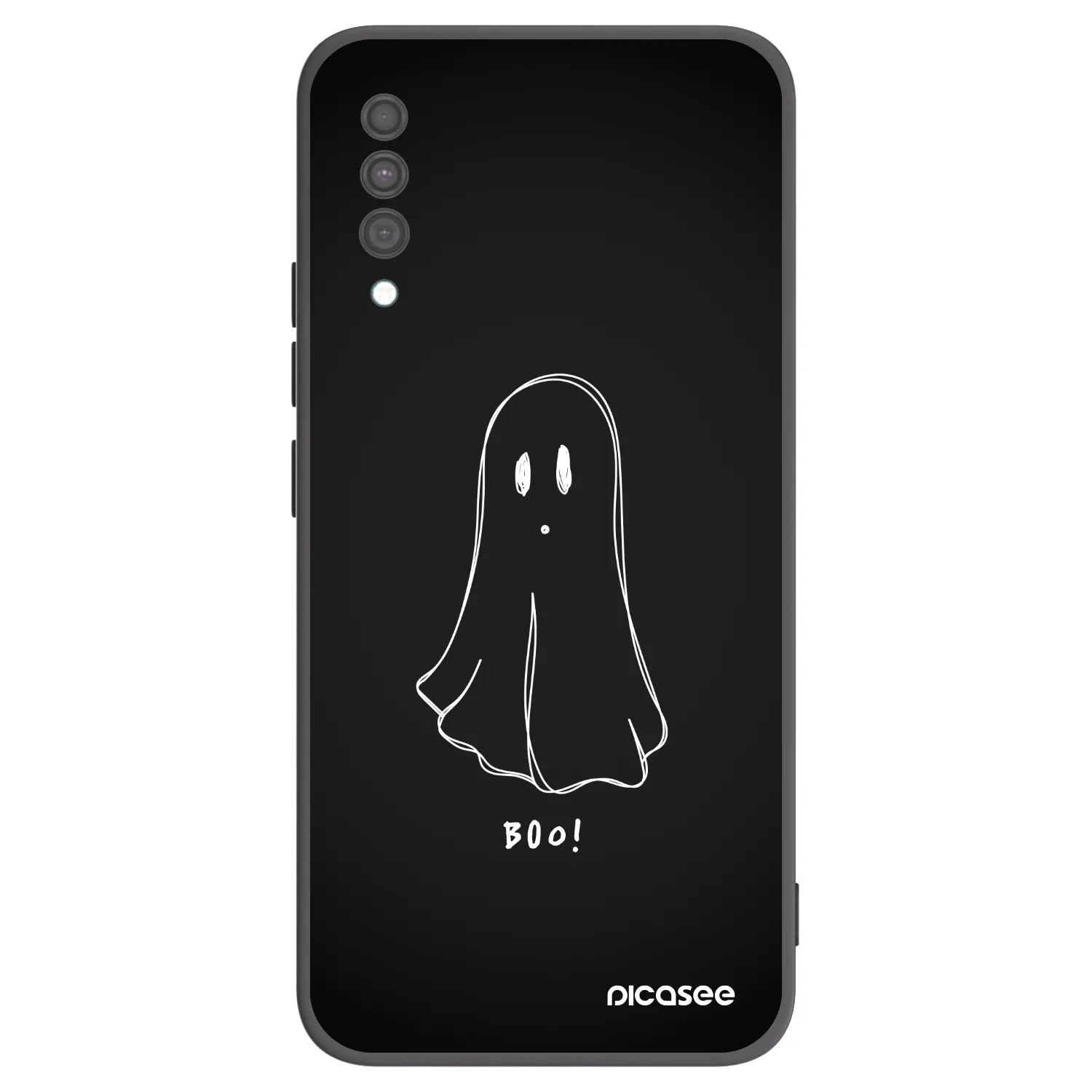 Picasee silikonowe czarne etui na Samsung Galaxy A30s A307F - Ghost 2