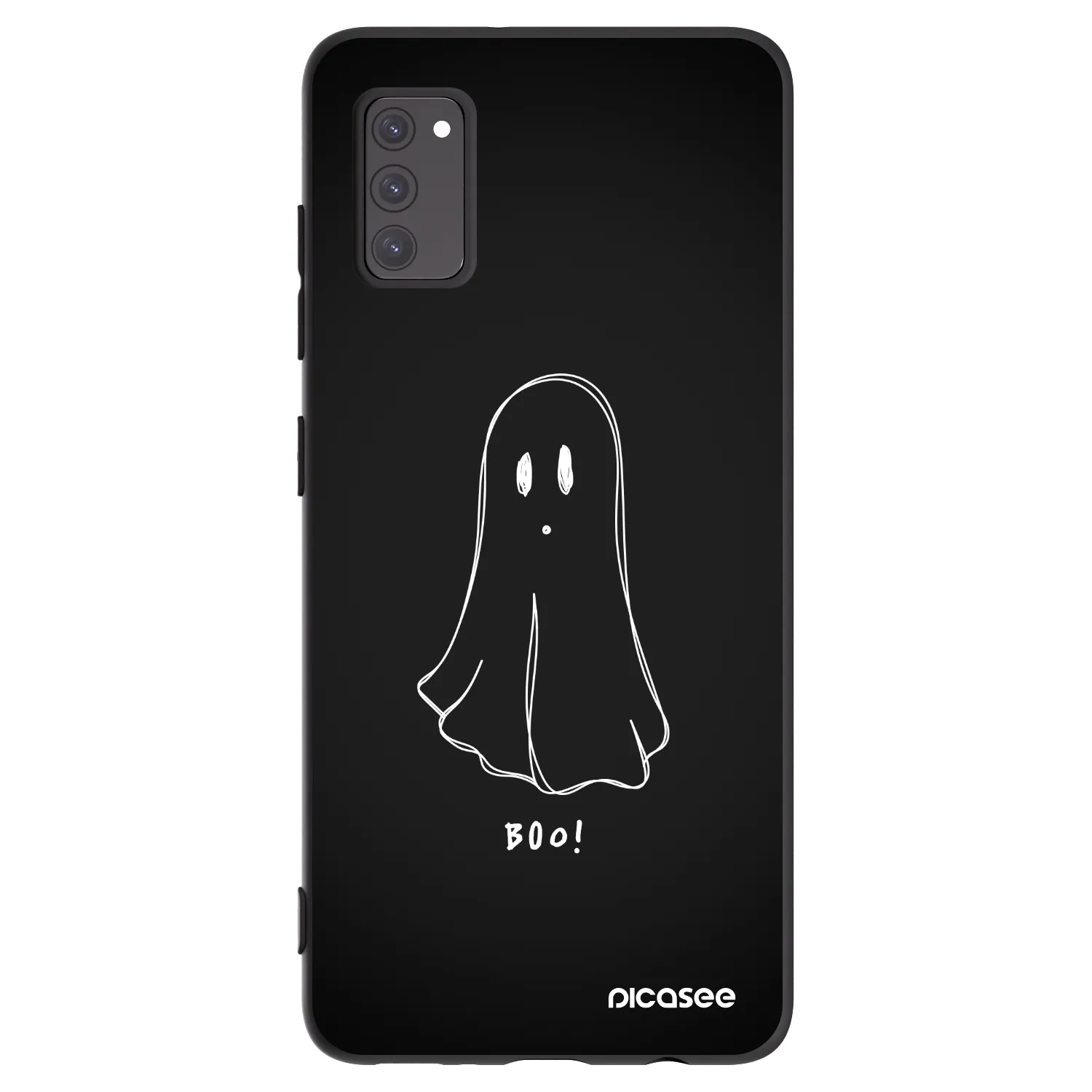 Picasee silikonowe czarne etui na Samsung Galaxy A41 A415F - Ghost 2
