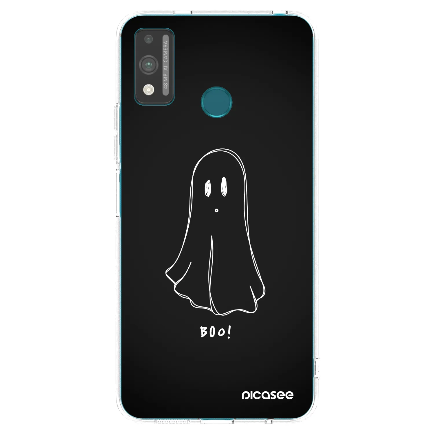 Picasee silikonowe przeźroczyste etui na Honor 9X Lite - Ghost 2