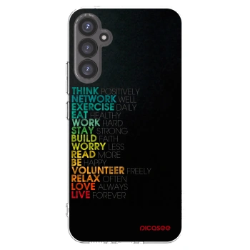 Picasee silikonowe przeźroczyste etui na Samsung Galaxy A34 5G A346B - Motto life