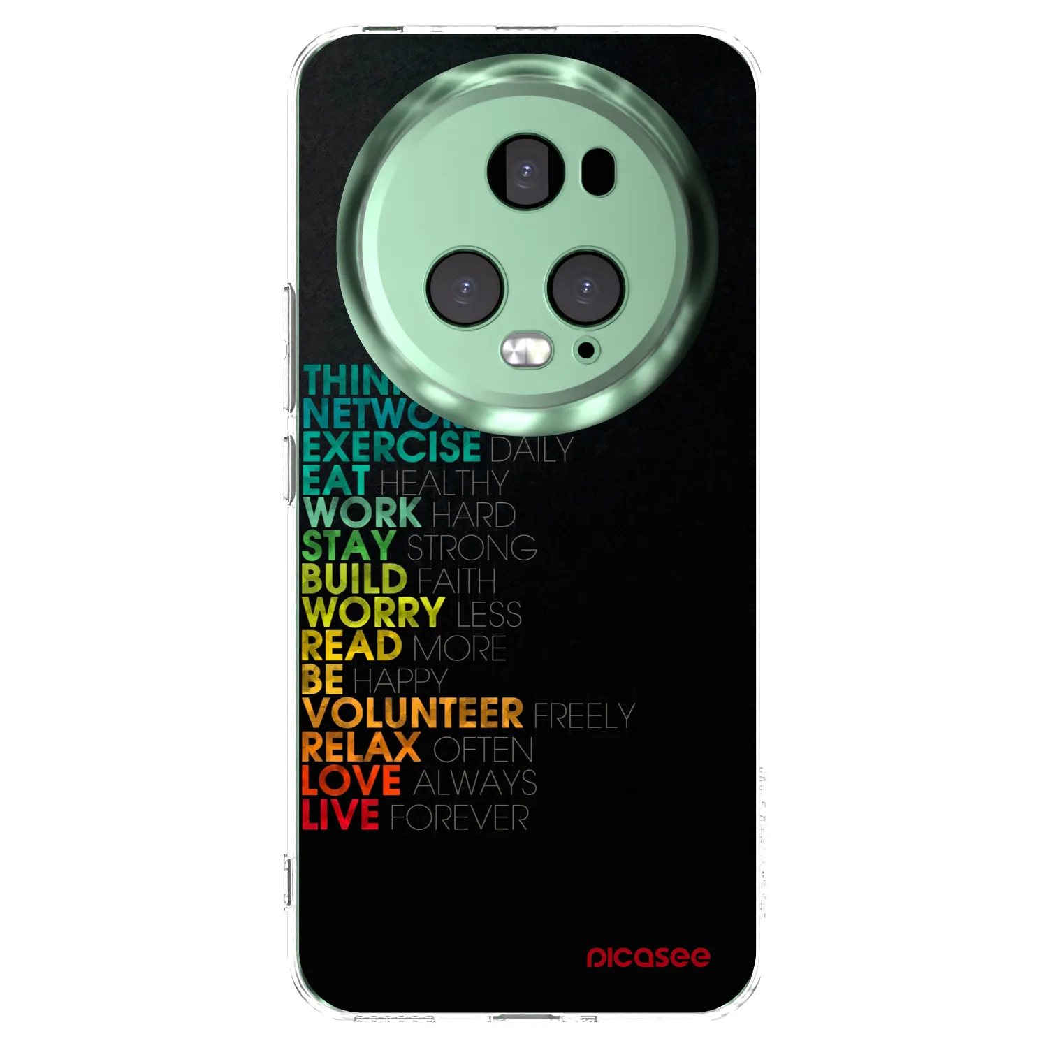 Picasee silikonowe przeźroczyste etui na Honor Magic5 Pro - Motto life