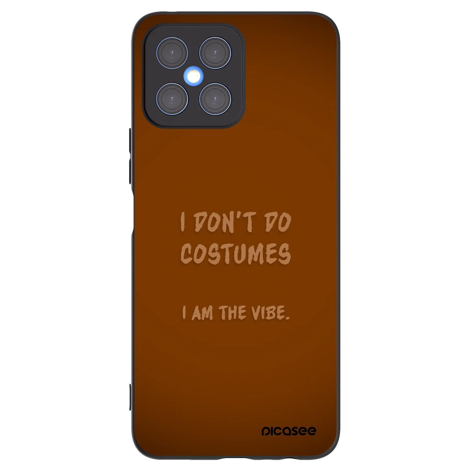 Picasee silikonowe czarne etui na Honor X8 4G - I don´t do costumes
