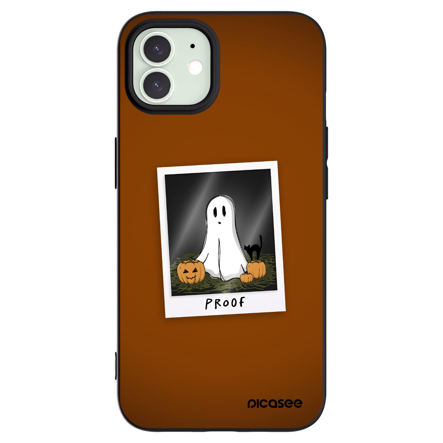 Picasee silikonowe czarne etui na Apple iPhone 12 - Proof 2