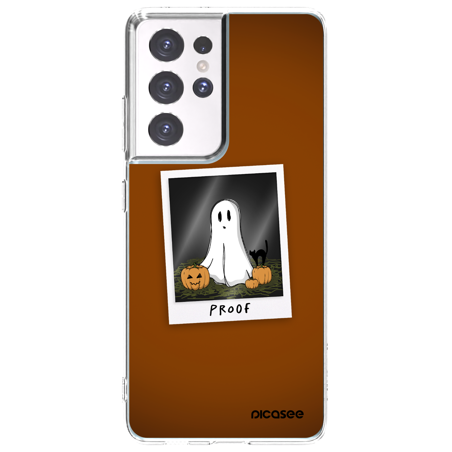 Picasee silikonowe przeźroczyste etui na Samsung Galaxy S21 Ultra 5G G998B - Proof 2