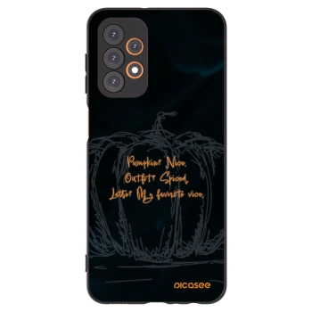 Picasee silikonowe czarne etui na Samsung Galaxy A23 A236B 5G - Pumpkin