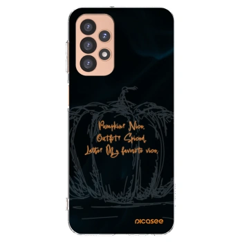 Picasee silikonowe przeźroczyste etui na Samsung Galaxy A23 A236B 5G - Pumpkin