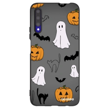 Picasee silikonowe czarne etui na Honor 9X Pro - Spooky crew