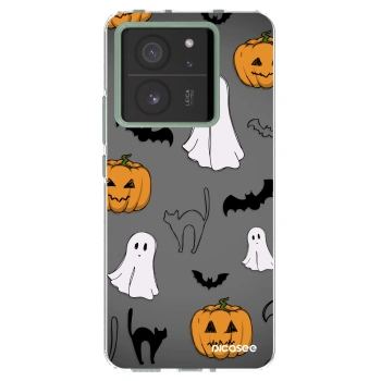 Picasee silikonowe przeźroczyste etui na Xiaomi 13T Pro - Spooky crew