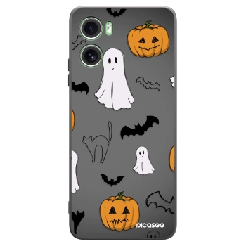 Picasee silikonowe czarne etui na Motorola Moto G06 - Spooky crew