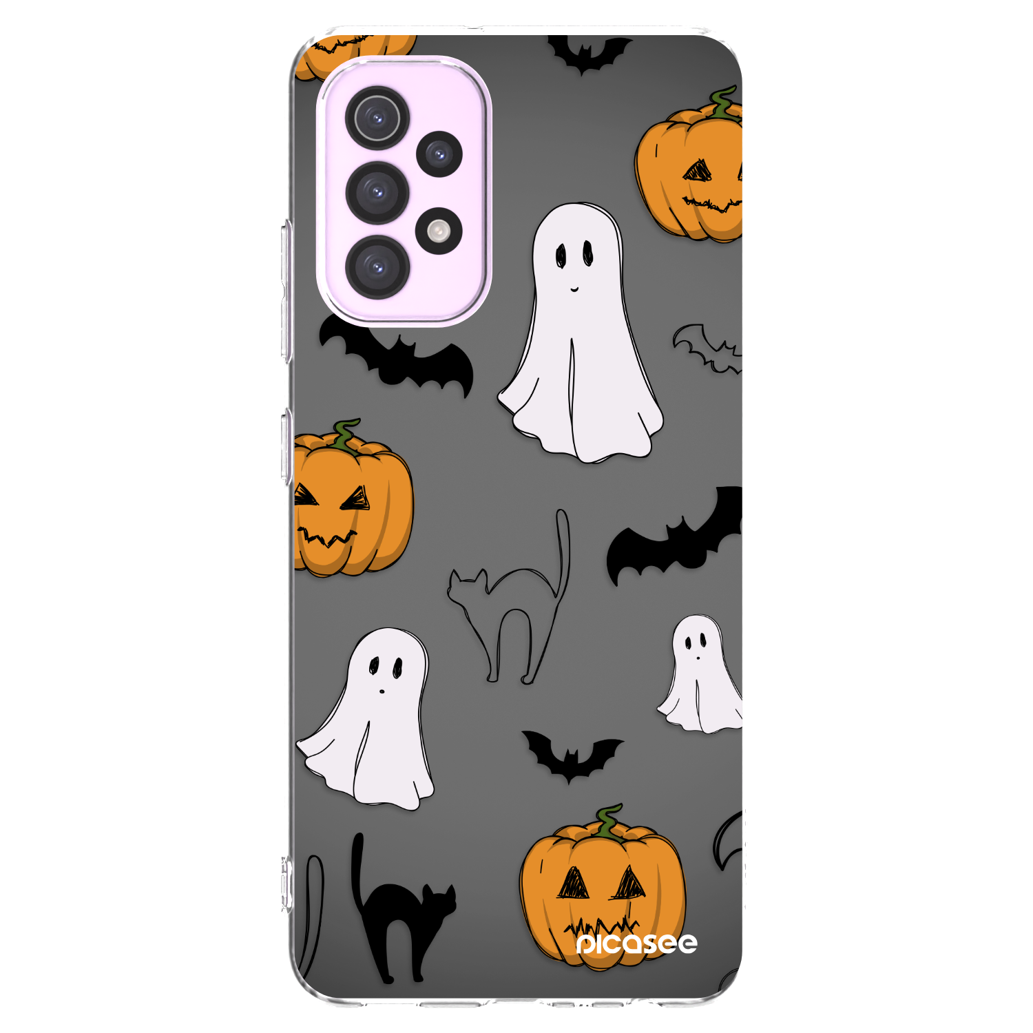 Picasee silikonowe przeźroczyste etui na Samsung Galaxy A32 5G A326B - Spooky crew