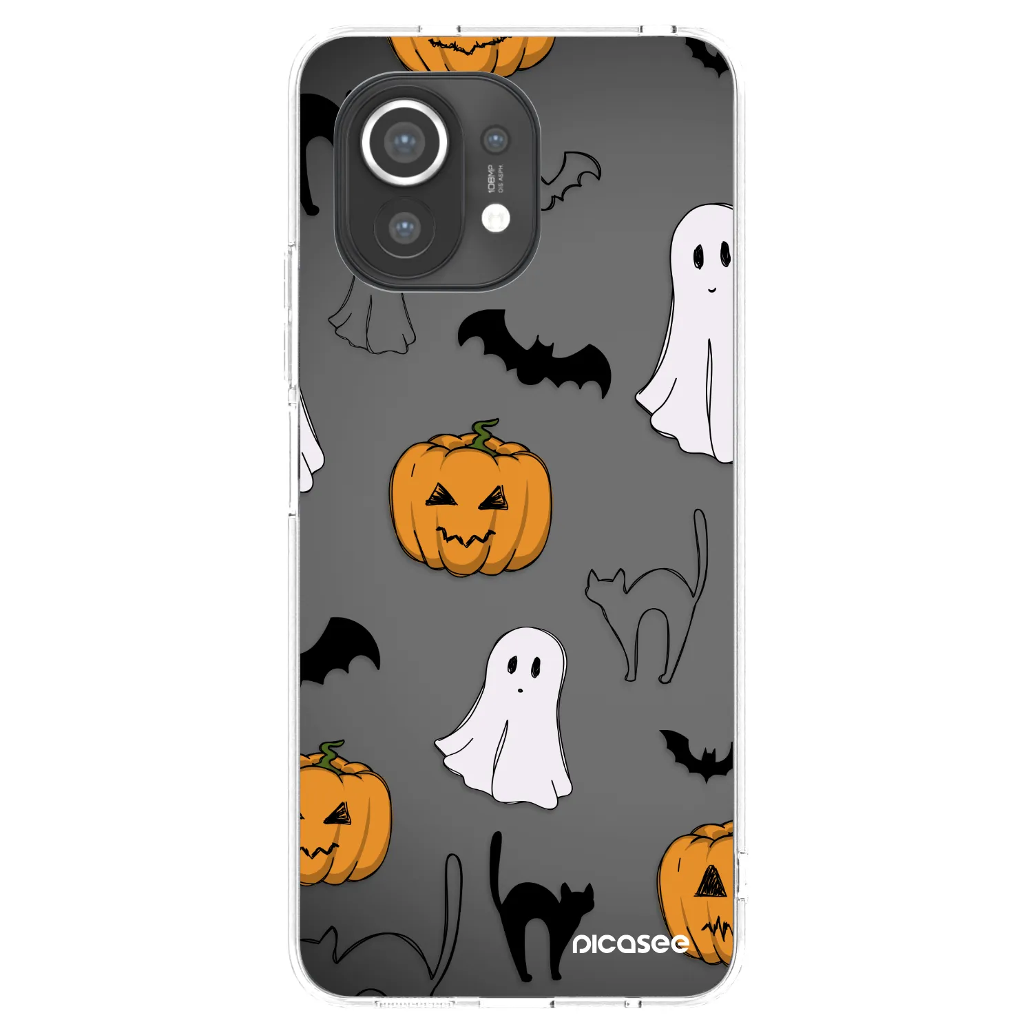 Picasee silikonowe przeźroczyste etui na Xiaomi Mi 11 - Spooky crew