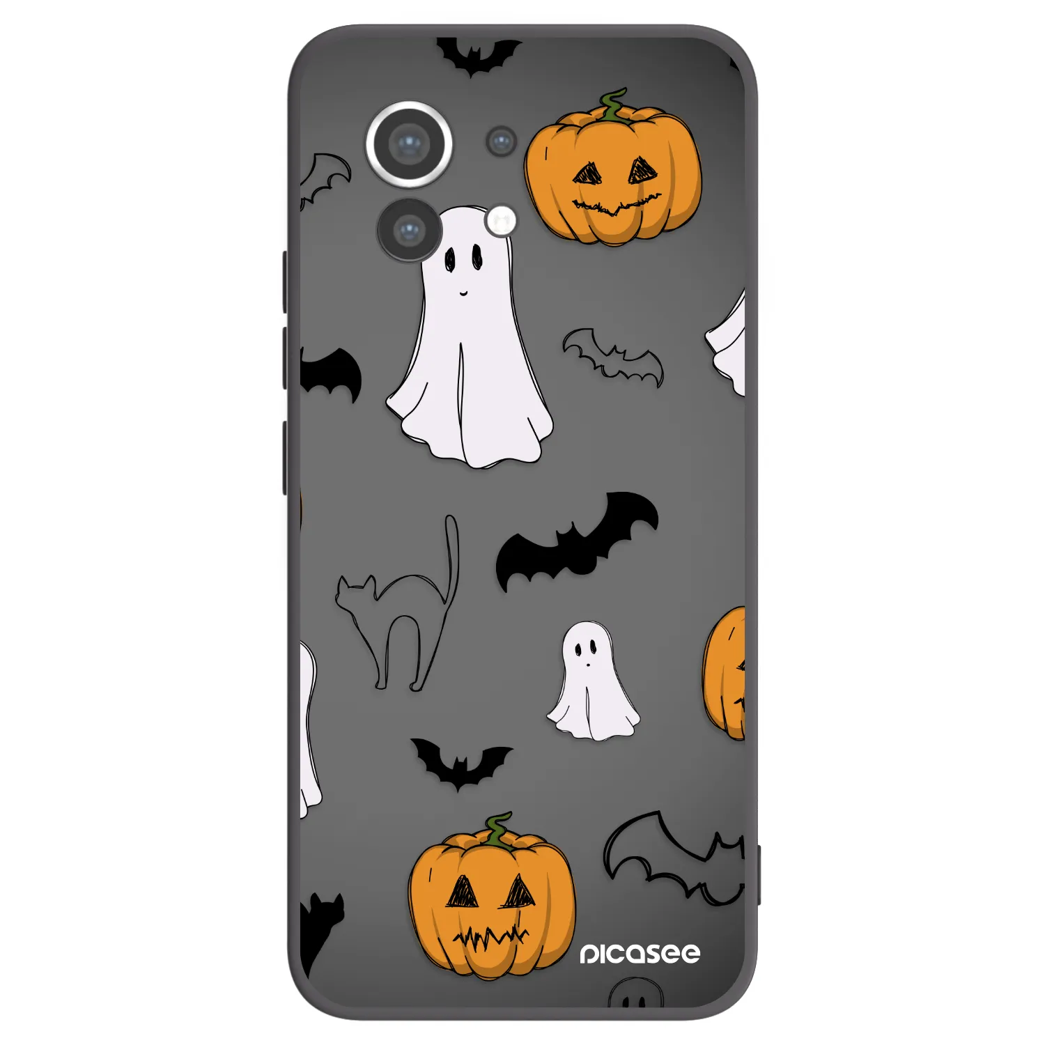 Picasee silikonowe czarne etui na Xiaomi Mi 11 - Spooky crew