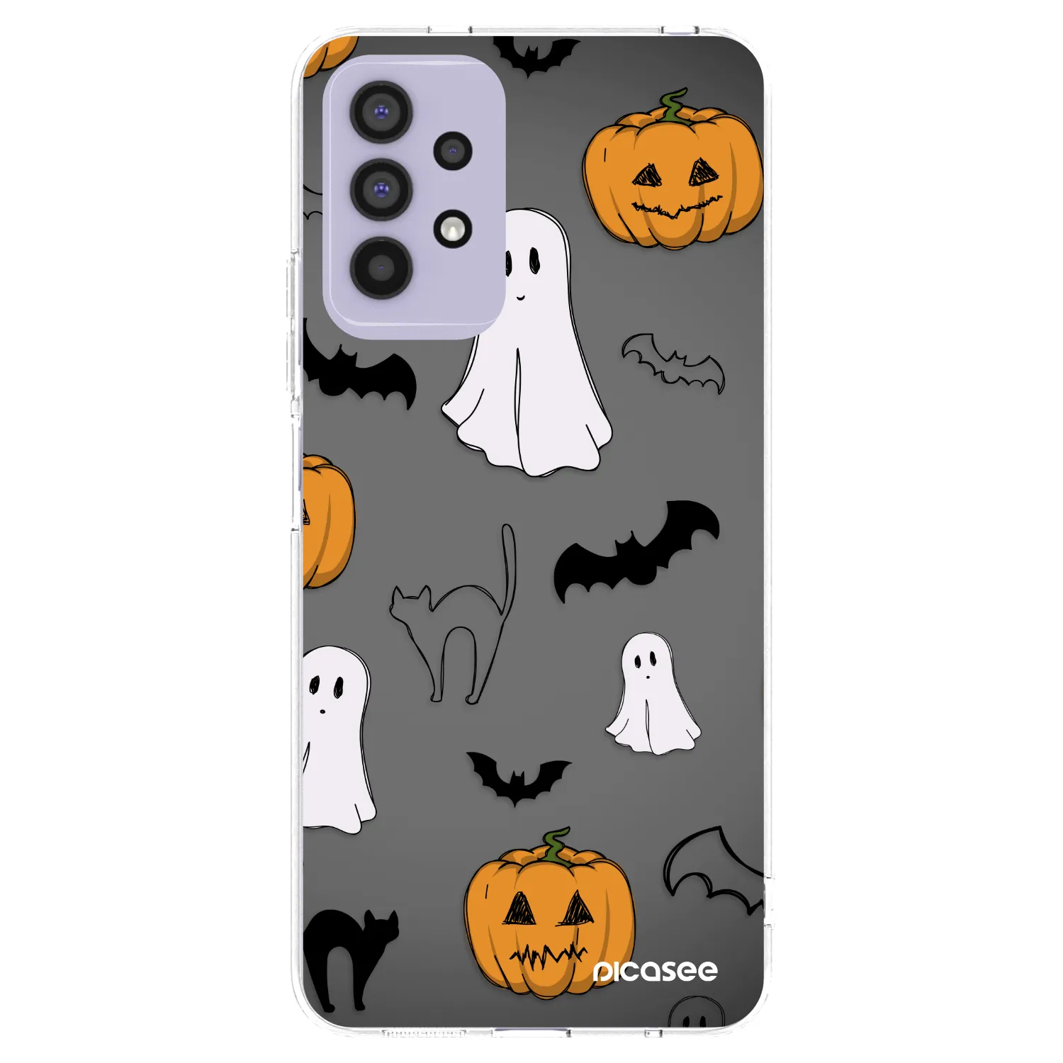 Picasee silikonowe przeźroczyste etui na Samsung Galaxy A32 4G SM-A325F - Spooky crew