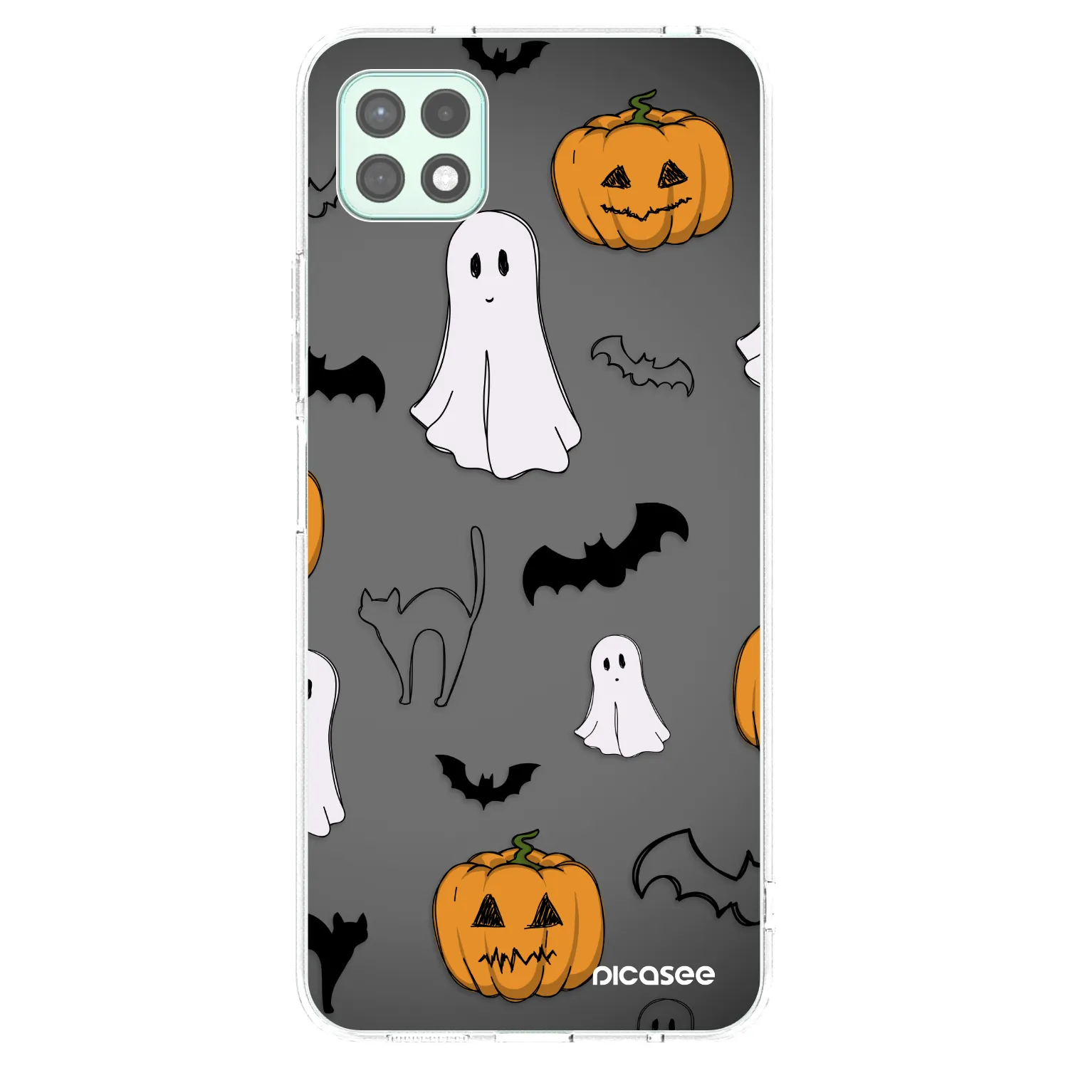 Picasee silikonowe przeźroczyste etui na Samsung Galaxy A22 A226B 5G - Spooky crew