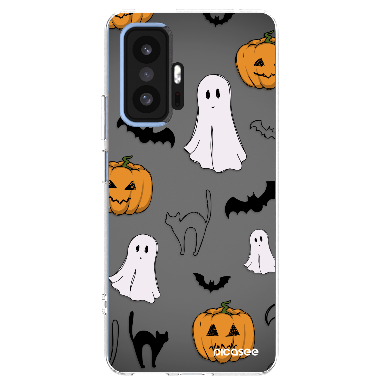 Picasee silikonowe przeźroczyste etui na Xiaomi 11T Pro - Spooky crew