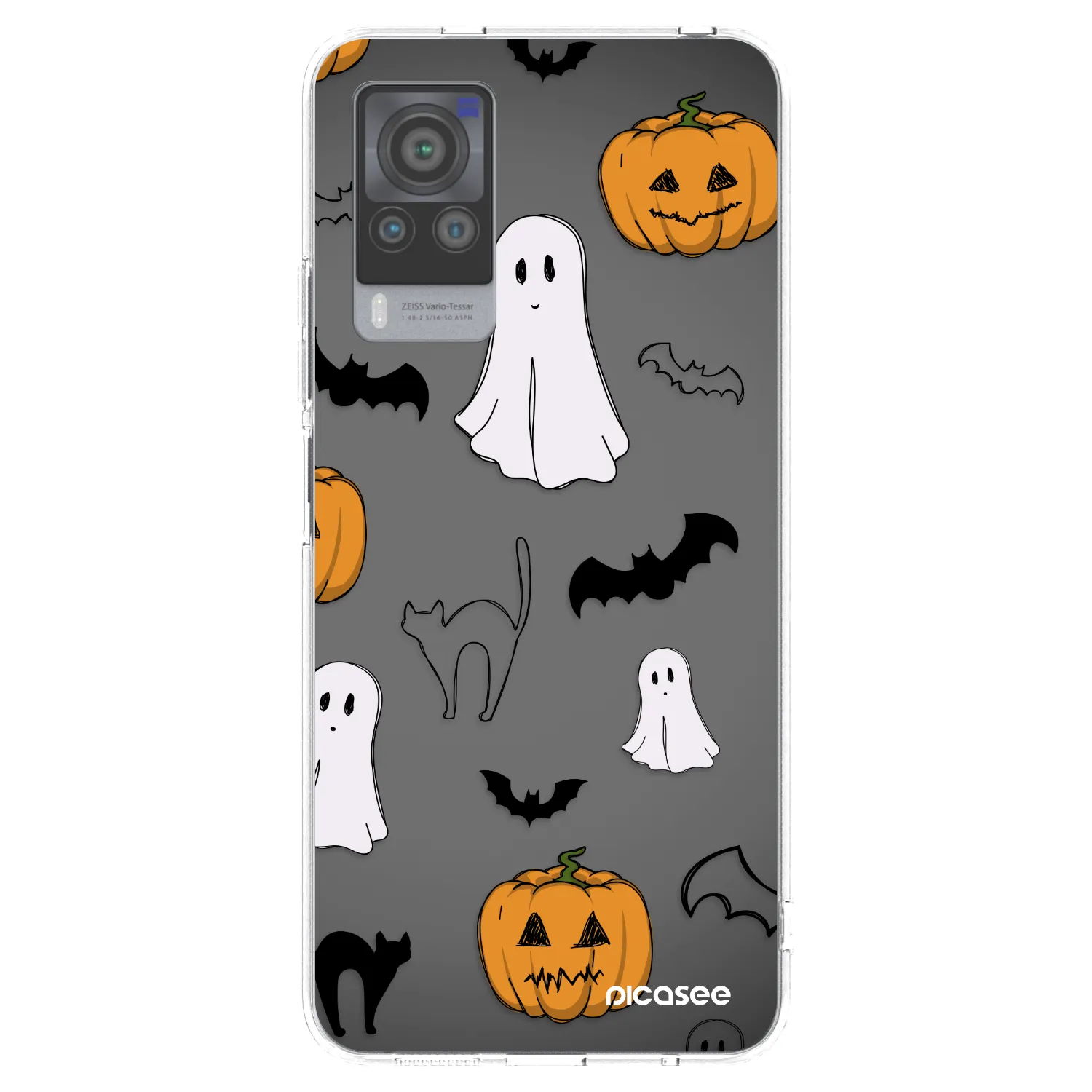 Picasee silikonowe przeźroczyste etui na Vivo X60 Pro 5G - Spooky crew
