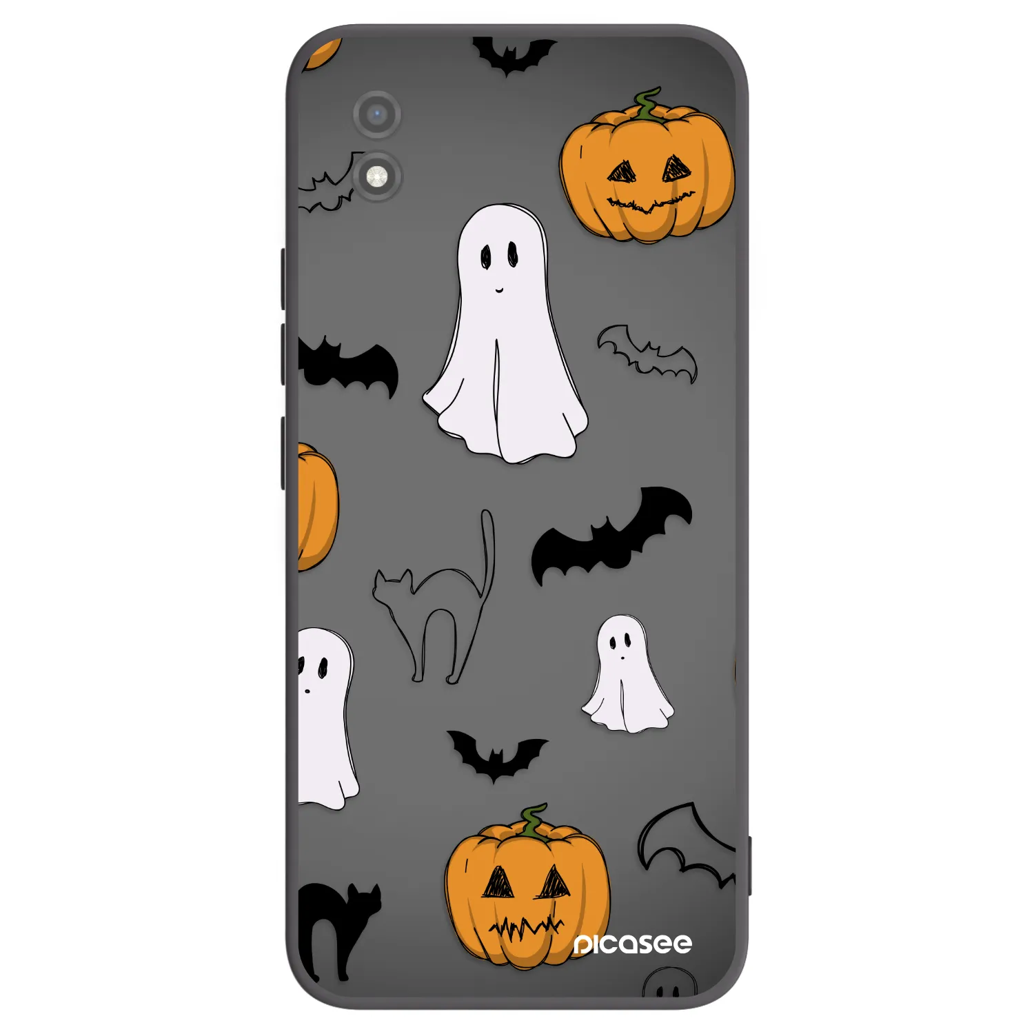 Picasee silikonowe czarne etui na Realme C11 (2021) - Spooky crew