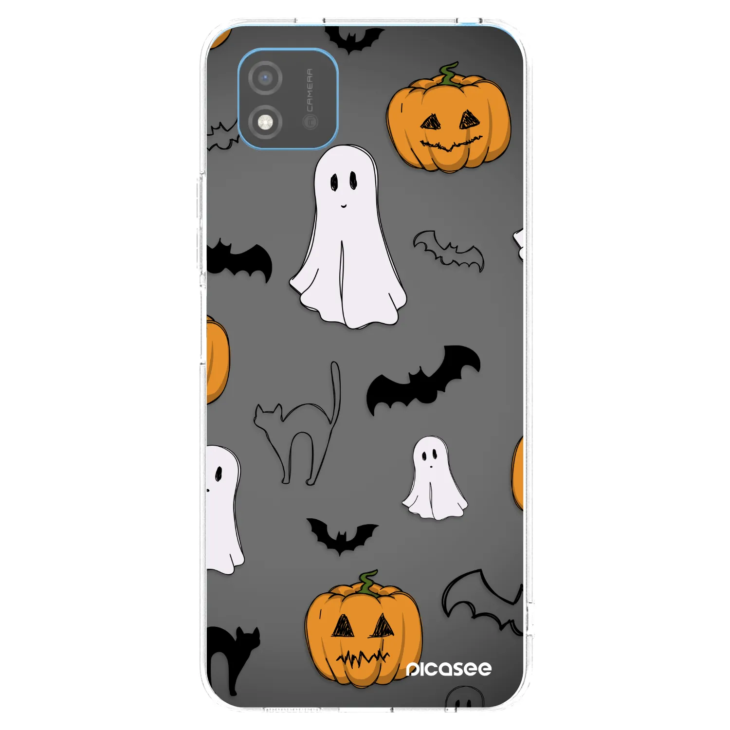 Picasee silikonowe przeźroczyste etui na Realme C11 (2021) - Spooky crew