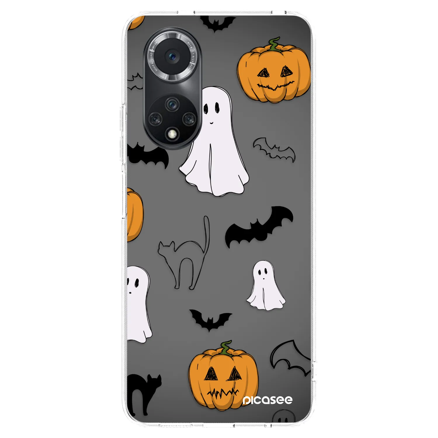 Picasee silikonowe przeźroczyste etui na Huawei Nova 9 SE - Spooky crew