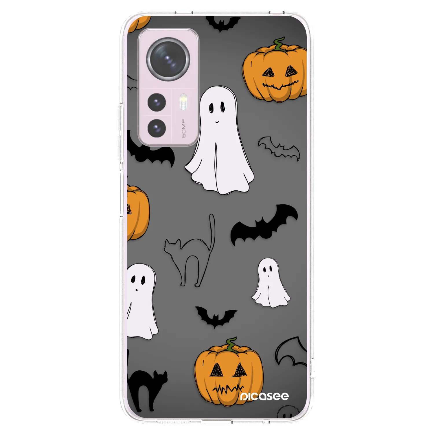 Picasee silikonowe przeźroczyste etui na Xiaomi 12 - Spooky crew