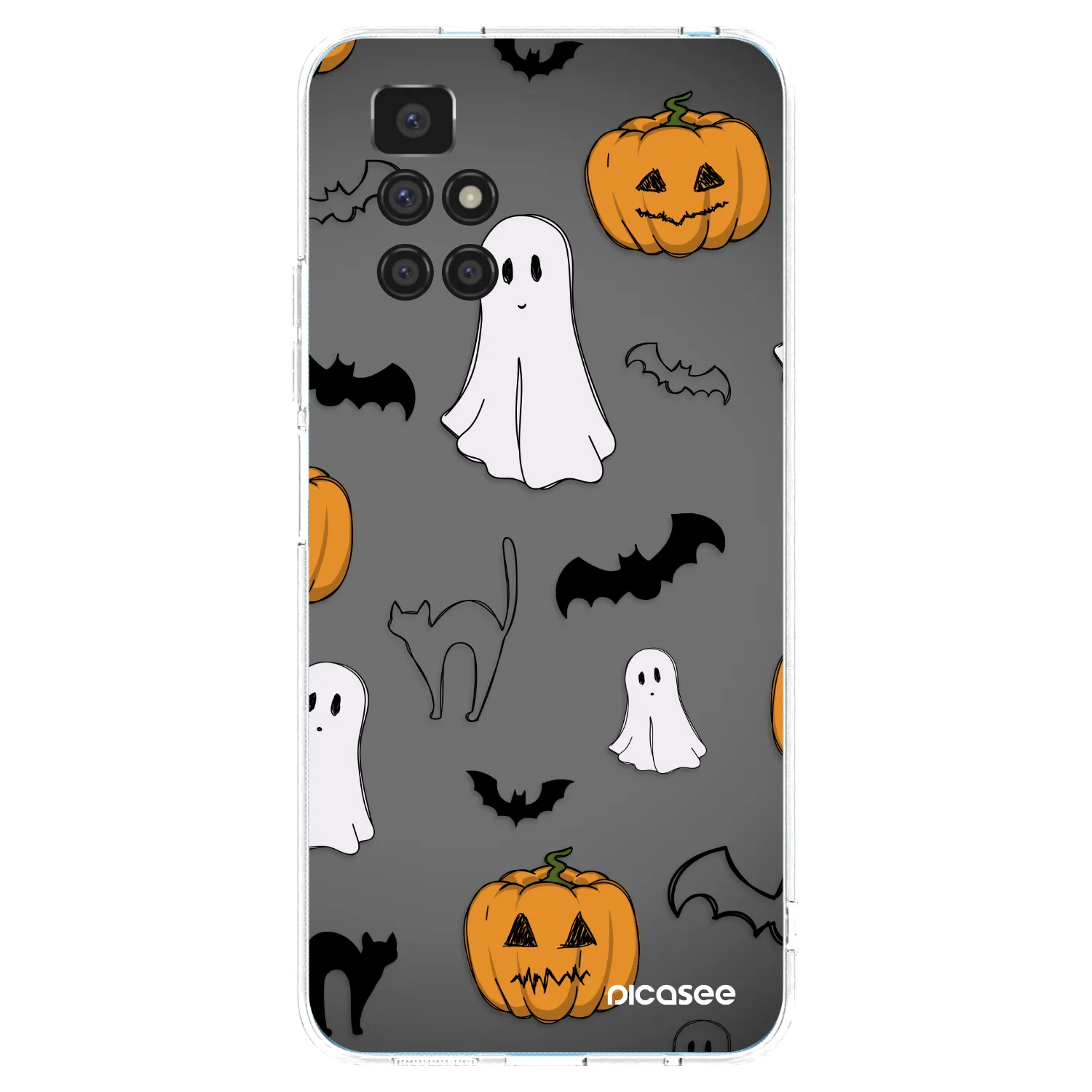 Picasee silikonowe przeźroczyste etui na Xiaomi Redmi 10 (2022) - Spooky crew