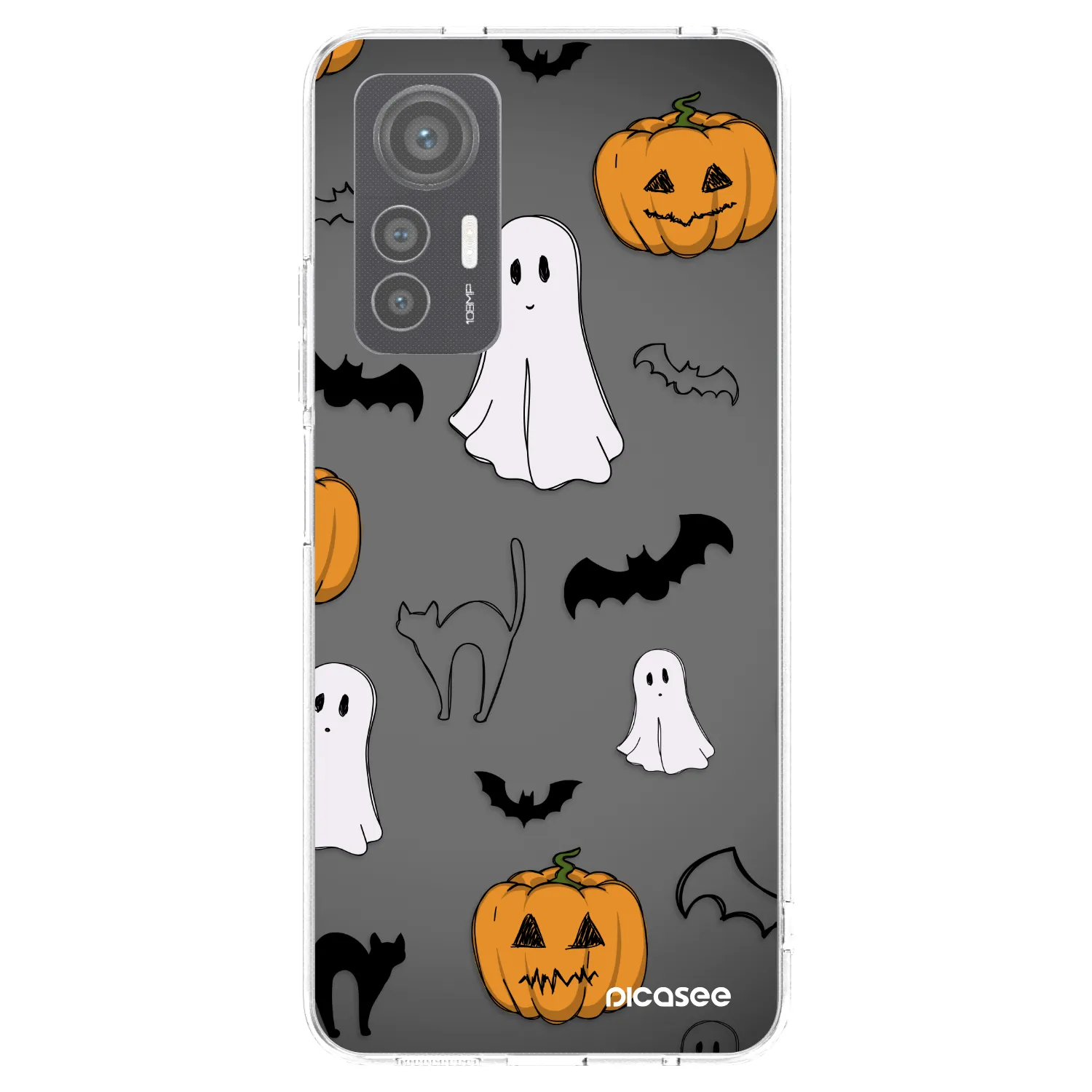 Picasee silikonowe przeźroczyste etui na Xiaomi 12 Lite - Spooky crew