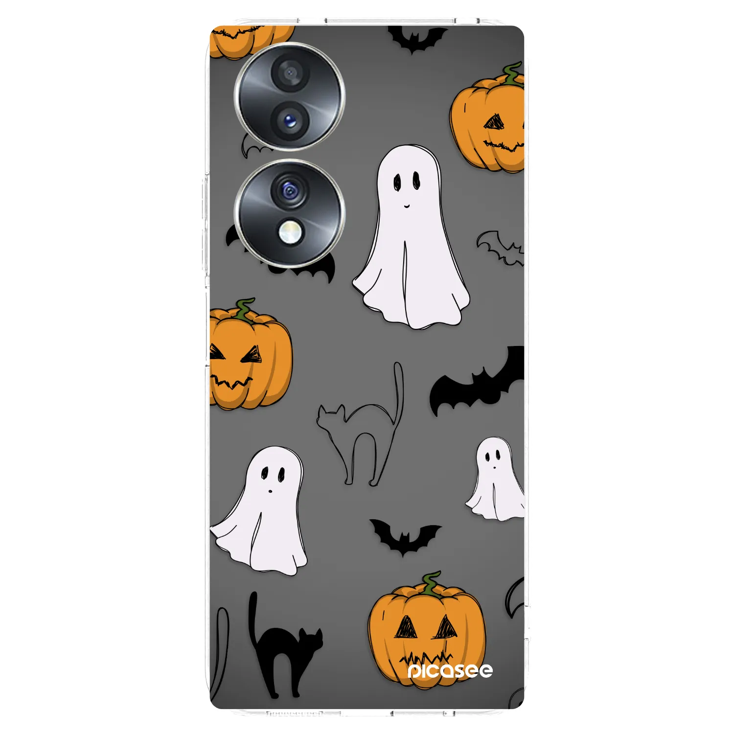 Picasee silikonowe przeźroczyste etui na Honor 70 - Spooky crew