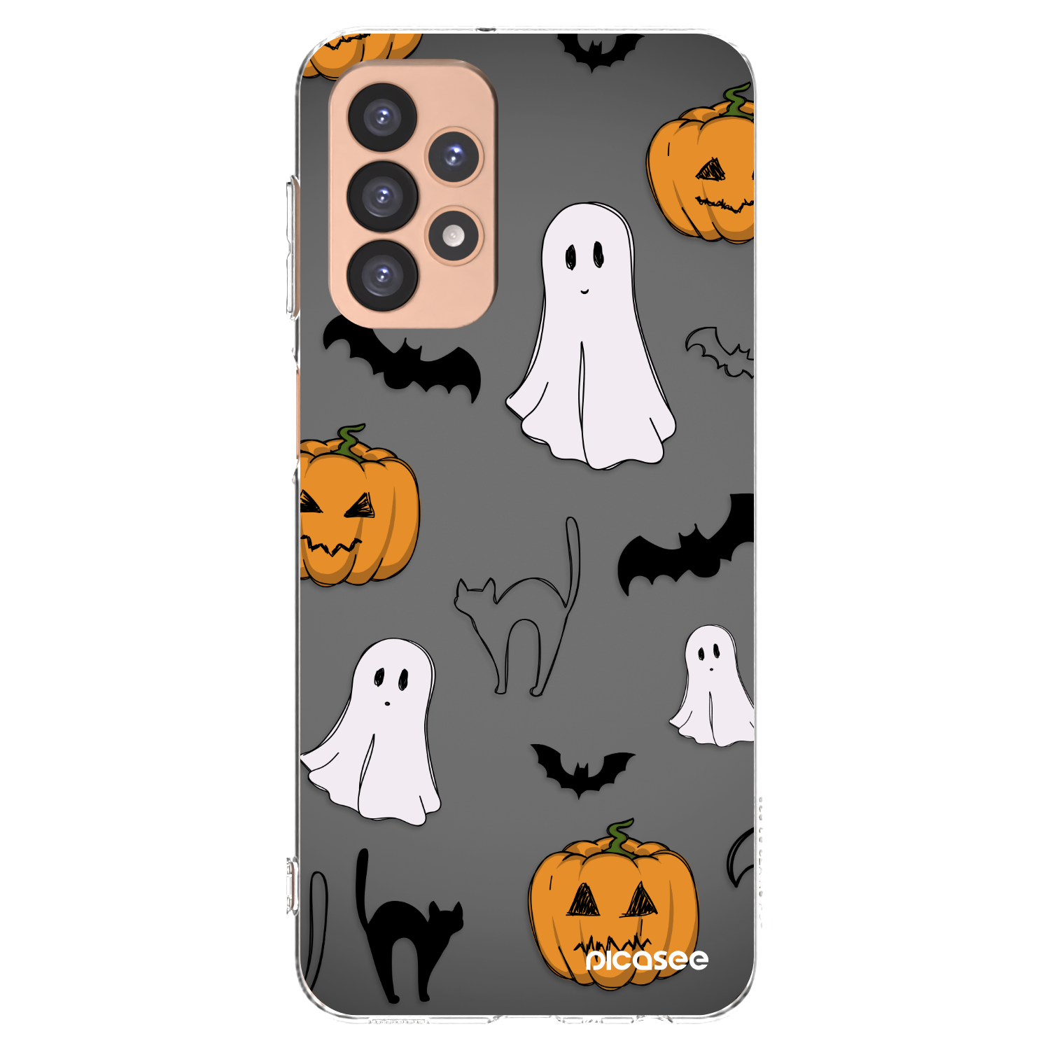 Picasee silikonowe przeźroczyste etui na Samsung Galaxy A23 A236B 5G - Spooky crew