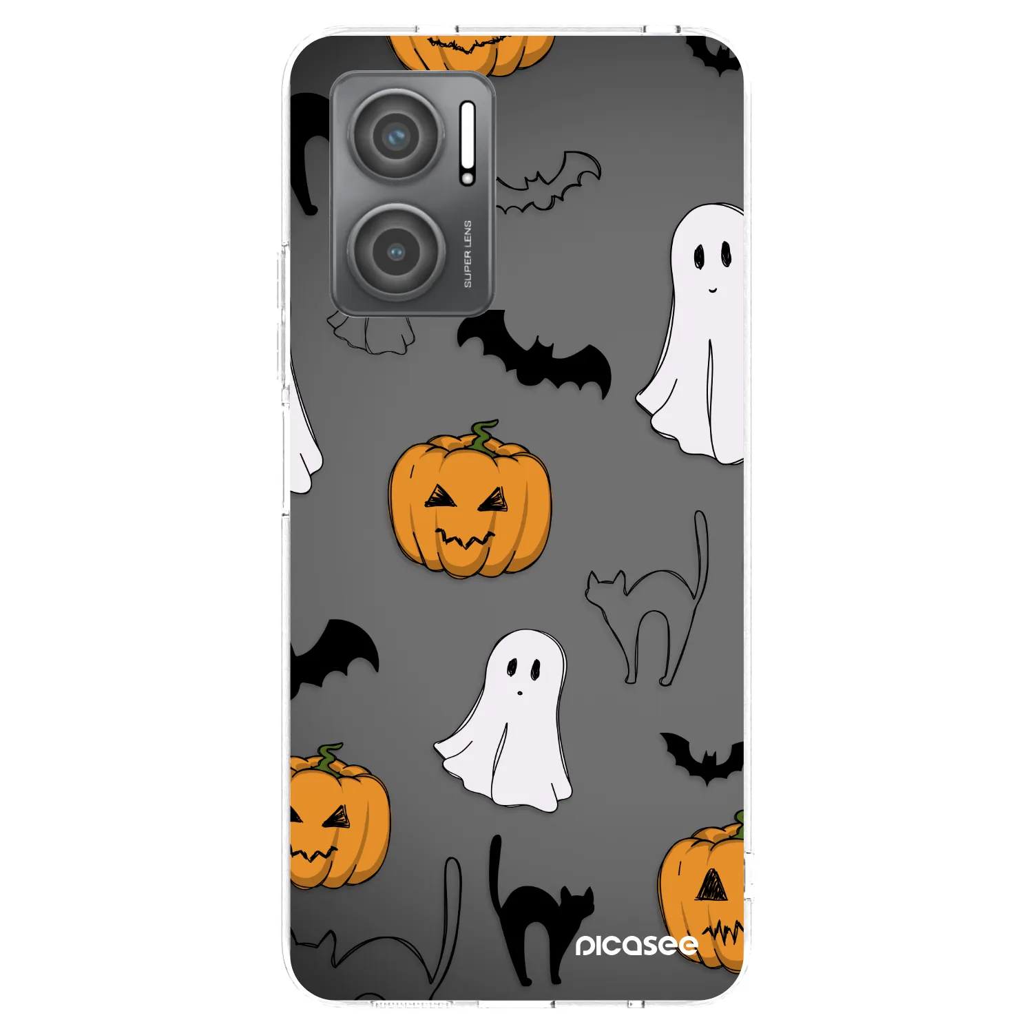 Picasee silikonowe przeźroczyste etui na Xiaomi Redmi 10 5G - Spooky crew