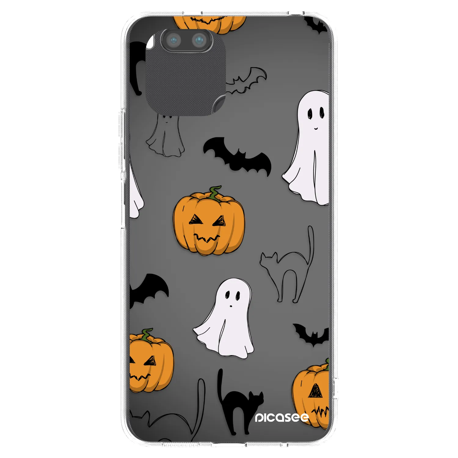 Picasee silikonowe przeźroczyste etui na Xiaomi Redmi A1 - Spooky crew